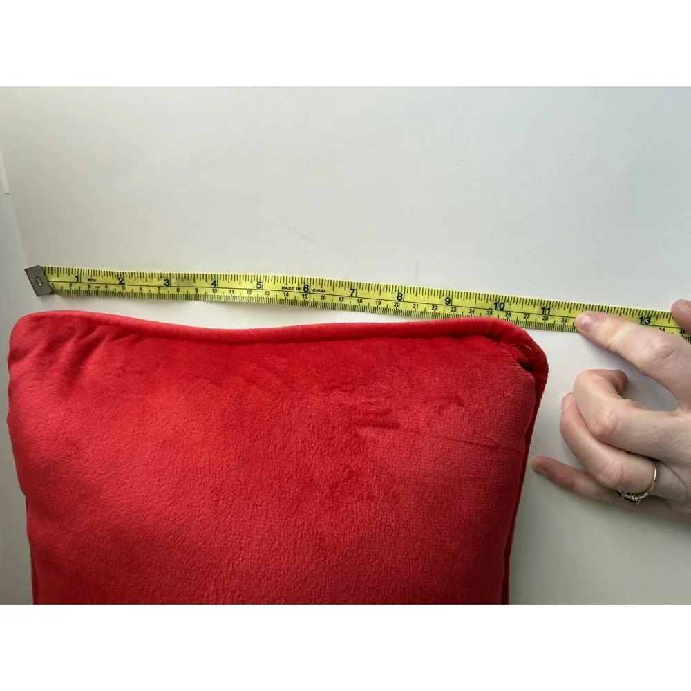FURBISH Christmas Needlepoint Decorative Throw Pillow 15x11 Snarky